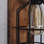 Opviq Lámpara de pared de madera maciza Pp167